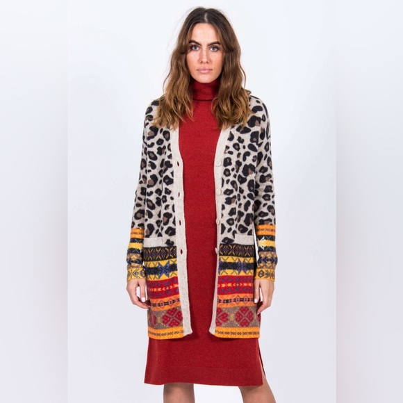 Princess Goes Hollywood Leopard Cardigan size 40 (M) - Picture 1 of 5